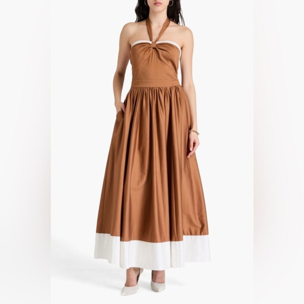 Alice + Olivia Women's Beatrix Sweetheart Tie-Neck Maxi‎ Dress